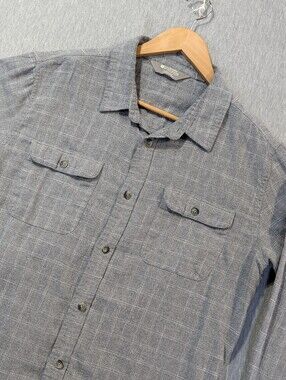 Mountain Warehouse Striped Flannel Shirt Men's Large Grey White